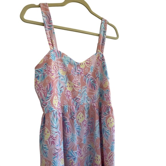 Pineapple.Palmbeach Dresses & Skirts - Simply Southern Multicolored Pineapple Maxi Dress Women's Small Tropical